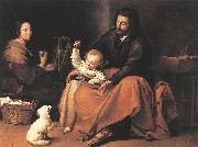 MURILLO, Bartolome Esteban The Holy Family sgh painting